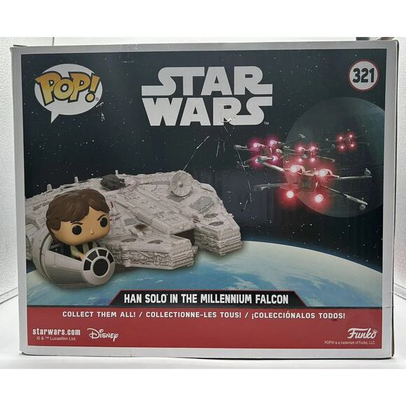 Funko Pop! Star Wars Han Solo Millenium Falcon #321 - Picture 4 of 7